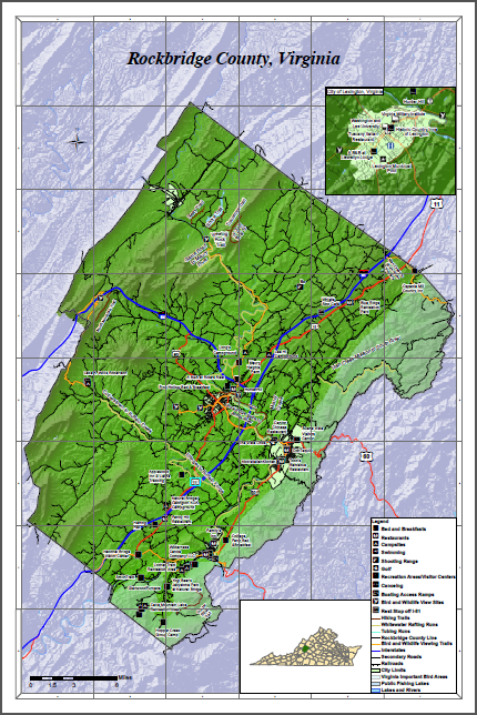 Rockbridge County VA Map